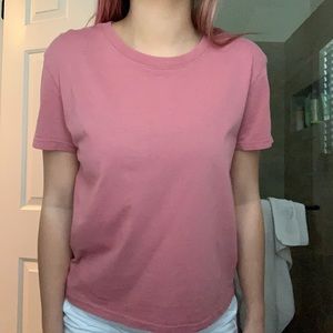 Plain pink tee shirt